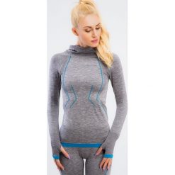 Jasnoszara bluza sportowa 11040. Szare bluzy damskie bez kaptura Fasardi, l, bez wzorów, bez rękawów. Za 109,00 zł.