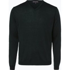 Finshley & Harding - Sweter męski z dodatkiem wełny merino, zielony. Zielone swetry klasyczne męskie marki Finshley & Harding, xl, z wełny, eleganckie. Za 59,95 zł.