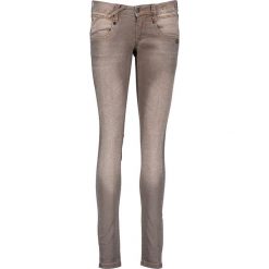 Spodnie z wysokim stanem: Dżinsy „Nena” – Skinny Leg -w kolorze brązowym