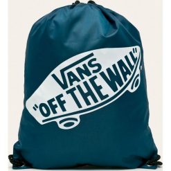 Vans - Plecak. Niebieskie plecaki damskie Vans, z nadrukiem, z poliesteru. Za 39,90 zł.