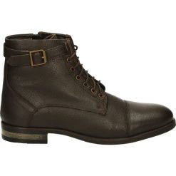 Botki męskie - JEM200 BROWN. Brązowe botki męskie Venezia, ze skóry. Za 199,00 zł.