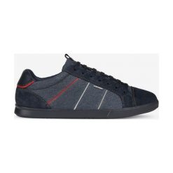 Geox Walee Tenisówki Niebieski. Niebieskie trampki męskie Geox, bez wzorów, ze skóry, bez zapięcia. Za 430,95 zł.