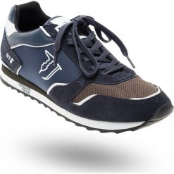 SNEAKERSY Trussardi Jeans. Niebieskie sneakersy męskie Trussardi Jeans, na sznurówki. Za 549,00 zł.