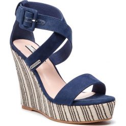 Espadryle PEPE JEANS - Ohara Smart PLS90379 Navy 595. Niebieskie espadryle damskie Pepe Jeans, bez wzorów, z jeansu, bez obcasa, na obcasie. W wyprzedaży za 209,00 zł.
