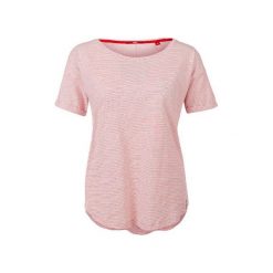 S.Oliver T-Shirt Damski 36 Czerwony. Czerwone koszulki damskie S.Oliver, s, bez wzorów, z bawełny, z okrągłym kołnierzem, bez rękawów. W wyprzedaży za 55,00 zł.