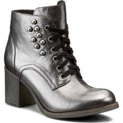 Botki damskie lity: Botki ANN MEX - 7876 11SRCD Metalik Ciemny