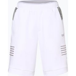 BOSS Athleisure - Spodnie dresowe męskie – Hendri Silver, biały. Szare spodnie męskie BOSS Athleisure, xxl, z haftami, z dresówki. Za 499,95 zł.