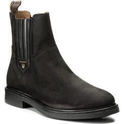 Sztyblety GANT - Ashley 15553121 Black G00. Czarne buty zimowe damskie marki GANT, z materiału, na obcasie. W wyprzedaży za 409,00 zł.