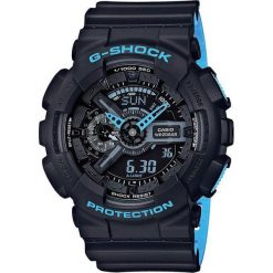 Zegarek Casio Męski GA-110LN-1AER G-Shock Neon czarno-niebieski. Niebieskie zegarki męskie CASIO. Za 349,00 zł.