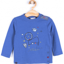 Koszulka. Niebieskie t-shirty chłopięce z długim rękawem marki CATRONAUTA, z elastanu. Za 19,90 zł.
