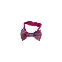 MUCHA BAWEŁNIANA GOTOWA RED ORIENTAL. Czerwone muszki męskie marki R3s men's accessories, bez wzorów, z bawełny. Za 59,00 zł.