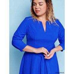 Sukienki balowe: Rozkloszowana ELEGANCKA MODNA SUKIENKA plus size
