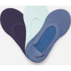 Kolorowe skarpetki balerinki z bawełną 3 pack - Turkusowy. Niebieskie skarpetki damskie Reserved, bez wzorów, z bawełny. Za 29,99 zł.