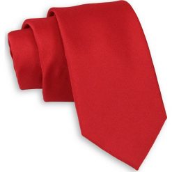 Czerwony Elegancki Krawat -Chattier- 6,5cm, Męski, Gładki, Jednokolorowy KRCHBASIC1114. Czerwone krawaty męskie Chattier, bez wzorów, z tkaniny, eleganckie. Za 29,00 zł.