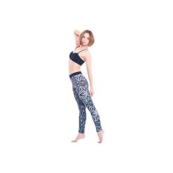 Horus Leggins (Grey). Szare legginsy damskie marki OKUAKU, xs, z nadrukiem, z elastanu. Za 159,00 zł.