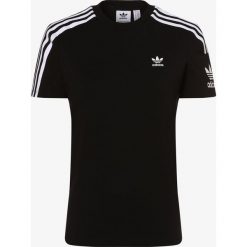 Adidas Originals - T-shirt damski, czarny. Czarne t-shirty damskie adidas Originals, w paski, sportowe, bez kołnierzyka. Za 129,95 zł.
