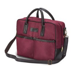 Torba Solier Torba na ramię na laptopa Cidro bordowa. Czerwone torby na laptopa Solier, bez wzorów. Za 222,49 zł.