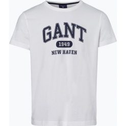 T-shirty męskie: Gant – T-shirt męski, beżowy