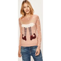 Only - Sweter. Różowe swetry damskie ONLY, s, bez wzorów, z dzianiny, bez rękawów, bez kaptura. W wyprzedaży za 59,90 zł.