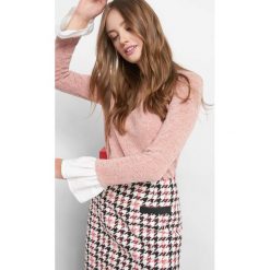 Lekki sweter bimaterial. Różowe bez kategorii Orsay, m, z poliesteru, z koszulowym kołnierzykiem. Za 69,99 zł.