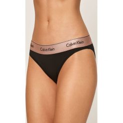 Calvin Klein Underwear - Figi. Czarne majtki damskie xs, z elastanu. W wyprzedaży za 59,90 zł.