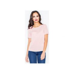 Bluzka M182 Róż. Czerwone bluzki damskie FIGL, l, ze skóry, z krótkim rękawem. Za 79,00 zł.