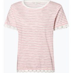 Tom Tailor Denim - T-shirt damski, czerwony. Czerwone t-shirty damskie marki TOM TAILOR DENIM, m, w paski, z denimu, bez kołnierzyka. Za 99,95 zł.