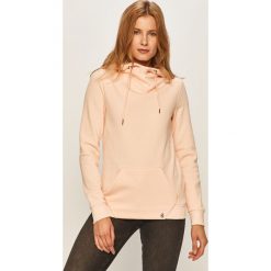 Volcom - Bluza. Pomarańczowe bluzy damskie Volcom, s, bez wzorów, z bawełny, bez rękawów, z kapturem. Za 289,90 zł.