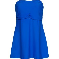 Tankini z dłuższym topem (2 części) bonprix błękit królewski. Niebieskie bikini bonprix. Za 109,99 zł.