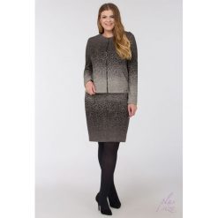 Spódnica z cieniowanym wzorem Plus. Szare spódniczki damskie Monnari, plus size, bez wzorów, z bawełny, plus size. Za 83,58 zł.