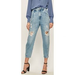 Answear - Jeansy. Niebieskie jeansy damskie ANSWEAR, s, z podwyższonym stanem. Za 149,90 zł.