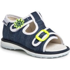 Sandały PRIMIGI - 5364000 Denim. Niebieskie sandały dziewczęce Primigi, ze skóry, bez zapięcia. Za 159,00 zł.