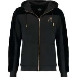 Swetry rozpinane męskie: Kings Will Dream VELVET PANEL SEARLES HOOD Kardigan black