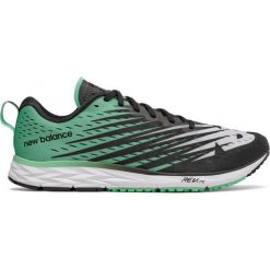 Buty New Balance 1500v5 M Miętowo-Czarne. Czarne buty sportowe męskie New Balance, z syntetyku, bez zapięcia, do biegania. Za 439,99 zł.