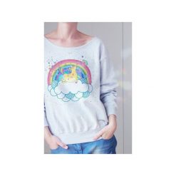 Jednorożec tęcza gruba podszyty dekolt z. Szare t-shirty damskie One mug a day, s, z nadrukiem, z bawełny, bez kołnierzyka. Za 111,20 zł.
