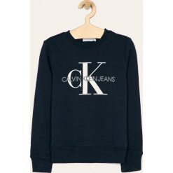 Calvin Klein Jeans - Bluza dziecięca 104-176 cm. Szare bluzy chłopięce Calvin Klein Jeans, z aplikacjami, z elastanu, bez rękawów, bez kaptura. Za 299,90 zł.