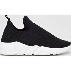 Answear - Buty Moon. Czarne buty sportowe damskie ANSWEAR, bez wzorów, z gumy, sportowe. Za 99,90 zł.