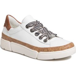 Sneakersy ARA - 12-14404-09 Weiss/Naturn/Nuss. Białe półbuty damskie ara, ze skóry ekologicznej. Za 399,00 zł.