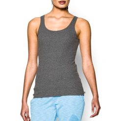 Under Armour Koszulka damska Double Threat Tank Under Armour Carbon Heather r. XS (1253915090). Brązowe topy sportowe damskie marki Under Armour, xs. Za 78,00 zł.