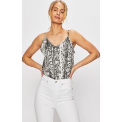 Tally Weijl - Top. Szare bluzki damskie TALLY WEIJL, s, bez wzorów, z elastanu, bez kołnierzyka. W wyprzedaży za 49,90 zł.
