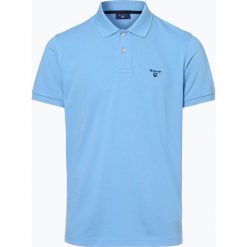 Gant - Męska koszulka polo – Rugger, niebieski. Niebieskie koszulki męskie GANT, xxl, bez wzorów, prążkowane, polo, bez rękawów. Za 299,95 zł.