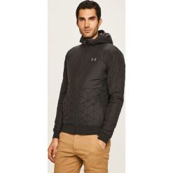 Under Armour - Kurtka. Czarne płaszcze męskie Under Armour, s, bez wzorów, z elastanu, krótkie, z kapturem. W wyprzedaży za 599,90 zł.