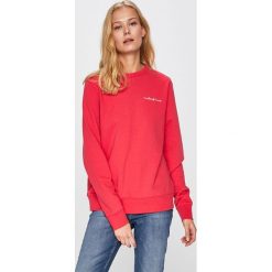 Mustang - Bluza. Różowe bluzy damskie Mustang, s, z nadrukiem, z bawełny, bez rękawów, bez kaptura. W wyprzedaży za 129,90 zł.