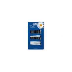 TOP CHOICE WSUWKI DO WŁOSÓW BIAŁE+CZARNE 24 SZT. (23699). Białe ozdoby do włosów TOP CHOICE. Za 5,35 zł.
