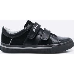 Bartek - Tenisówki 32.50.50.0. Czarne trampki chłopięce Bartek, ze skóry, z okrągłym noskiem. Za 229,90 zł.