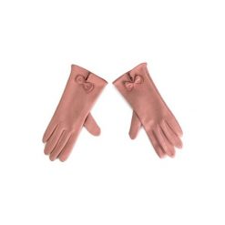 ACCCESSORIES 1W6-012-AW19. Różowe rękawiczki damskie ACCCESSORIES, bez wzorów, z poliesteru. Za 29,99 zł.