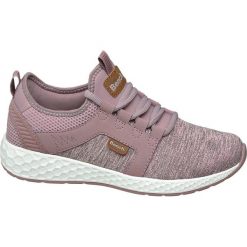 Liliowe sneakersy damskie Bench na lekkiej podeszwie Bench liliowe. Sneakersy damskie Bench, z materiału. Za 139,90 zł.