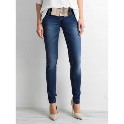 Granatowe spodnie damskie jeansowe rurki jeansy xs. Jeansy damskie Merg Selection, xs, bez wzorów, z bawełny. Za 69,00 zł.