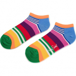 Skarpety Niskie Damskie HAPPY SOCKS - MST05-3000 Kolorowy. Różowe skarpetki damskie Happy Socks, w kolorowe wzory, z bawełny. Za 27,90 zł.
