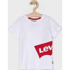 Levi's - T-shirt dziecięcy 104-176 cm. Szare t-shirty chłopięce Levi's®, z nadrukiem, z bawełny, bez rękawów. W wyprzedaży za 99,90 zł.